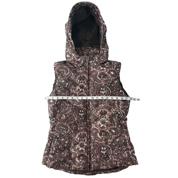 Patagonia Women’s W’s Down With It Vest Goose Down Puffer S Brown Zip Up Hood - Picture 5 of 14